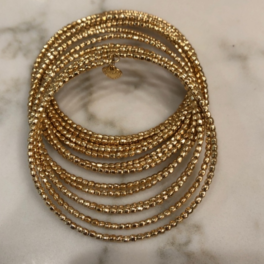 ⛱️🔥Stella & Dot Gold Bardot Spiral Coil Bracelet